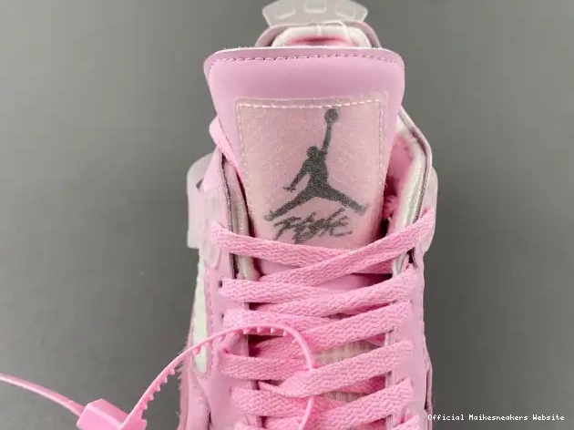 Official Maikesneakers PINK OFF-WHITE X 4 JORDAN 0429